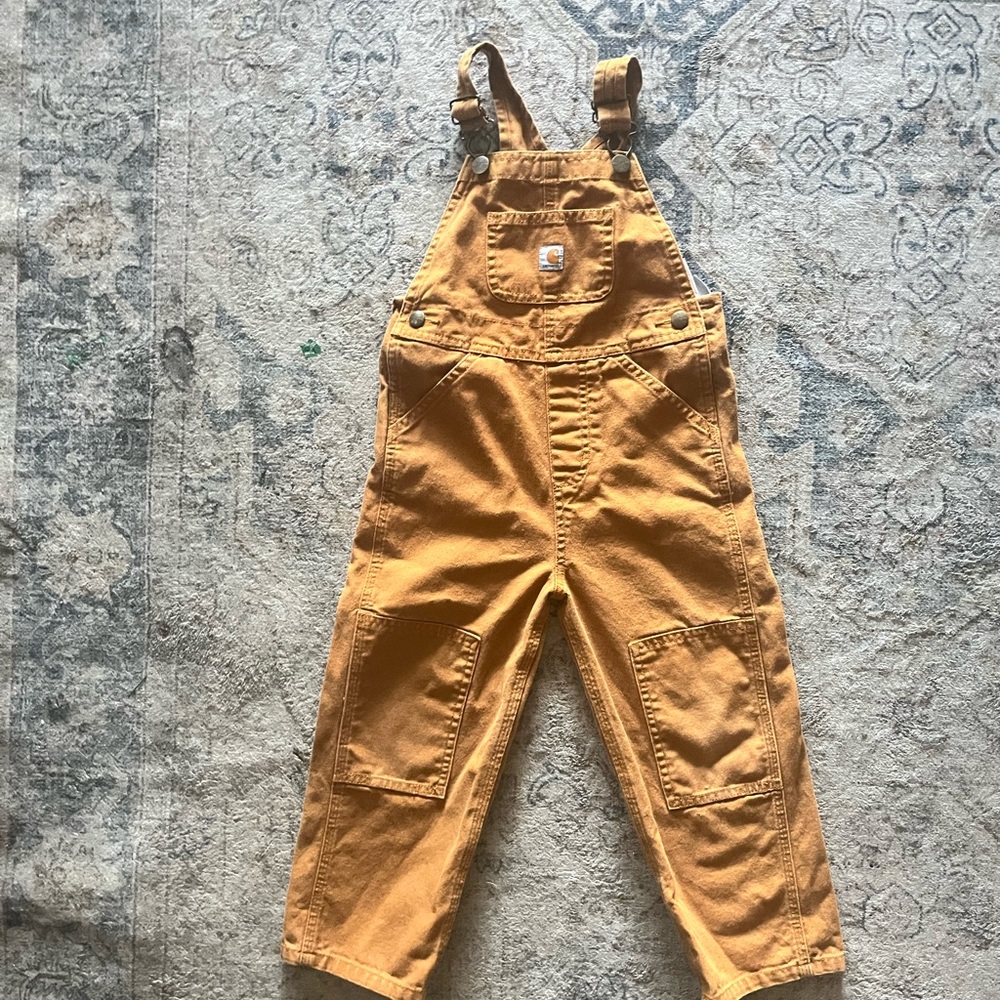 Carhartt Tan Overalls Durable Utility Bottoms